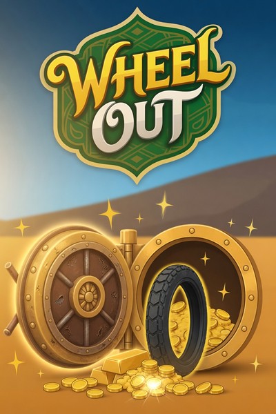 Snurrende hjul i forsidebildet til Wheel Out